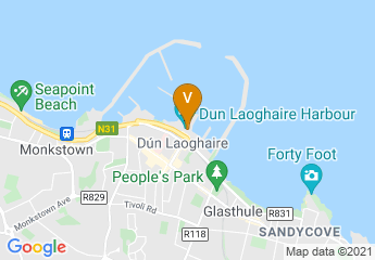 map of Dun Laoghaire Harbour