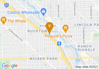 map of WhirlyBall Chicago