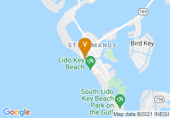 map of Holiday Inn Sarasota-Lido Beach-@the Beach, an IHG Hotel