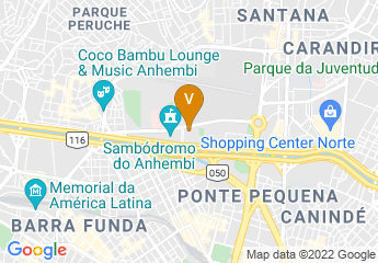 map of Palácio das Convenções do Anhembi