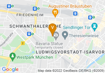 map of Wirtshaus am Bavariapark