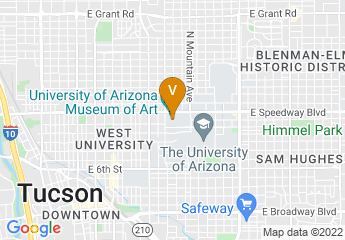 map of University of Arizona Fred Fox School of Music