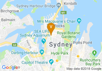 map of Amora Hotel Jamison Sydney
