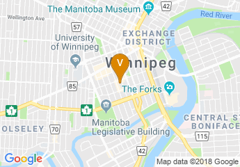 map of Delta Hotels by Marriott Winnipeg