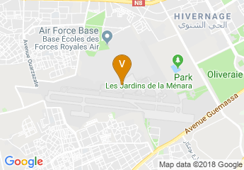 map of Marrakech Menara Airport