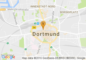 map of Park Inn Hotel Dortmund