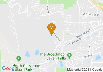 map of Cheyenne Mountain High School