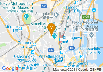 map of Grand Prince Hotel New Takanawa