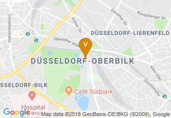 map of Mitsubishi Electric Halle - Dusseldorf Congress Sport & Event GmbH