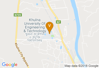 map of Khulna University Of Engineering & Technology