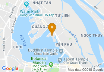 map of InterContinental Hanoi Westlake