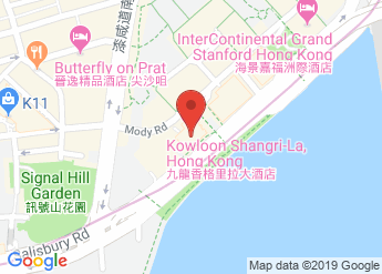 map of Kowloon Shangri-La, Hong Kong