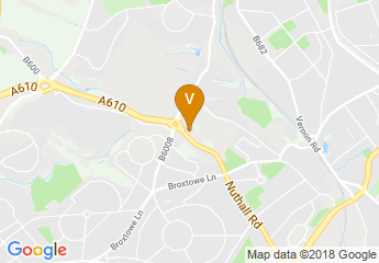 map of DoubleTree by Hilton Hotel Nottingham - Gateway