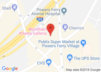 map of Wyndham Atlanta Galleria