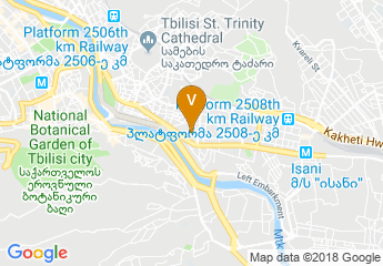 map of Sheraton Metekhi Palace Hotel