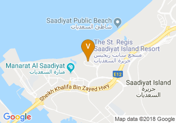 map of The St. Regis Saadiyat Island Resort