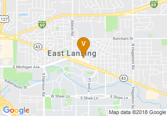 map of East Lansing Marriott at University Place