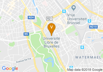 map of Free University of Brussels