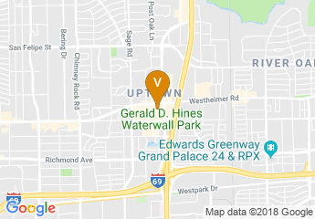 map of The Westin Oaks Houston at the Galleria