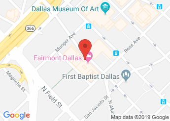 map of Fairmont Dallas