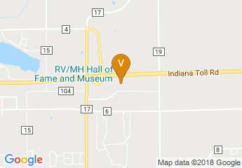 map of RV/MH Hall of Fame and Museum