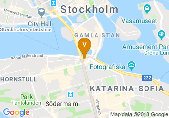 map of Hilton Stockholm Slussen
