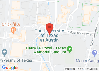 map of The University of Texas at Austin