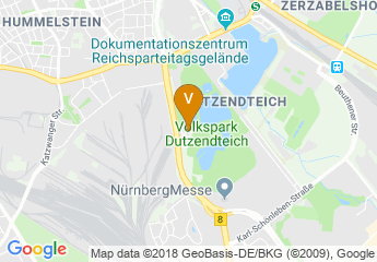 map of Congress Hotel Mercure Nuernberg an der Messe