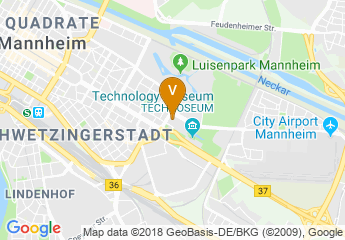 map of Mercure Mannheim am Friedensplatz