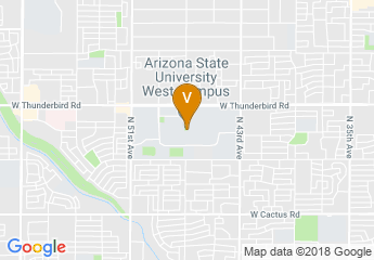 map of Arizona State University West Campus