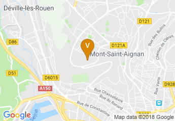 map of Université de Rouen
