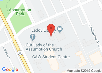 map of University of Windsor