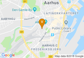 map of Radisson Blu Scandinavia Hotel, Aarhus