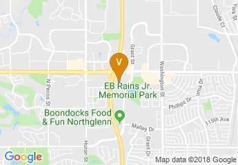 map of Ramada Plaza Northglenn/Denver North