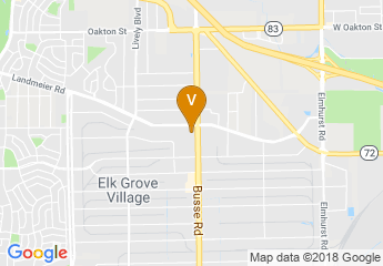 map of Holiday Inn Chicago-Elk Grove