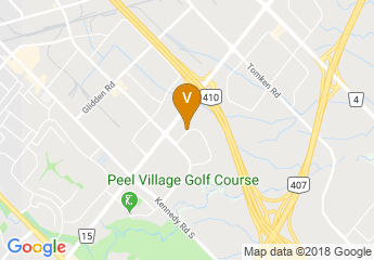 map of Courtyard by Marriott Toronto Brampton