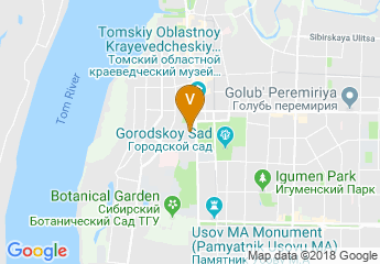 map of Tomsk State University of Control Systems and Radioelectronics