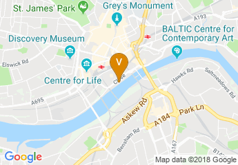 map of Copthorne Hotel Newcastle
