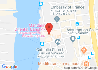map of Mandarin Oriental, Bangkok