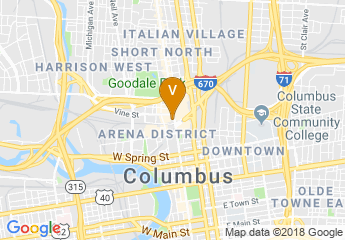 map of Hilton Columbus Downtown