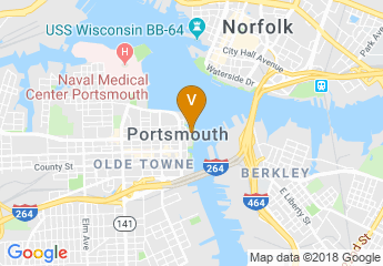 map of Renaissance Portsmouth-Norfolk Waterfront Hotel