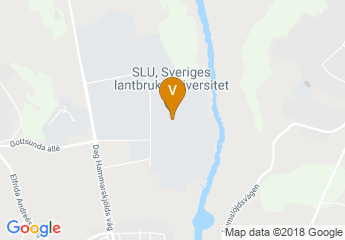 map of Swedish University of Agricultural Sciences