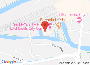 map of DoubleTree by Hilton Hotel Leeds City Centre