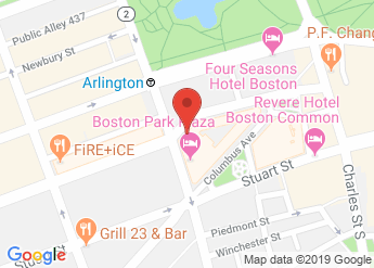 map of Boston Park Plaza