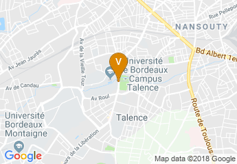 map of University of Bordeaux - Talence Campus