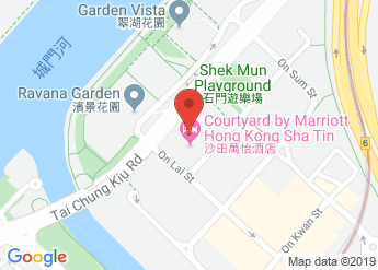 map of Courtyard by Marriott Hong Kong Sha Tin