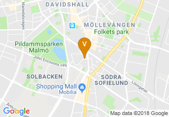 map of Skåne University Hospital Malmö