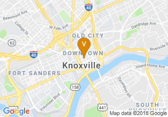 map of Hilton Knoxville