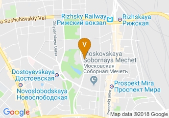 map of AZIMUT Moscow Olympic Hotel