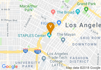 map of The Ritz-Carlton, Los Angeles